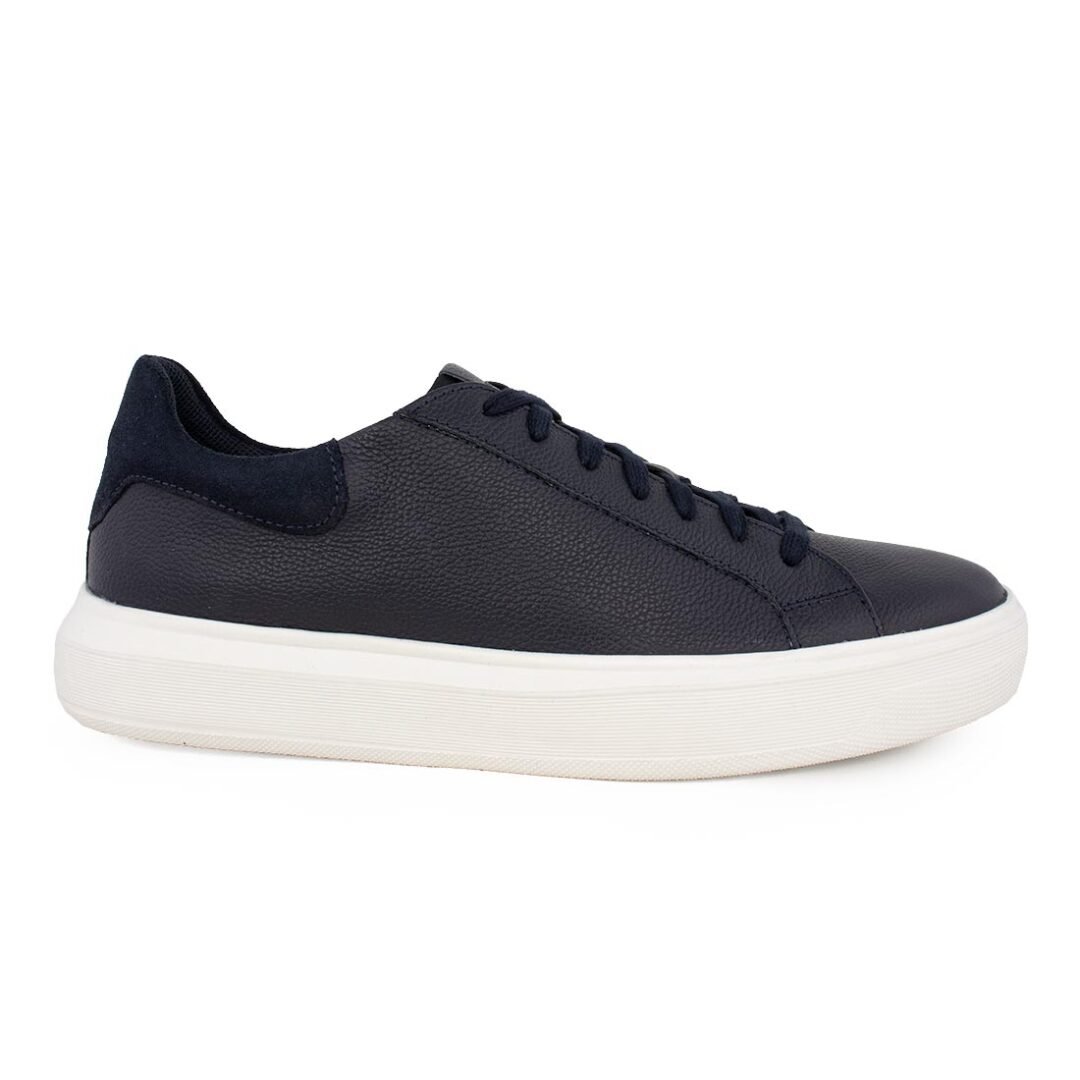 GEOX ΑΝΔΡΙΚΑ ΔΕΡΜΑΤΙΝΑ SNEAKERS U DEIVEN A NAVY