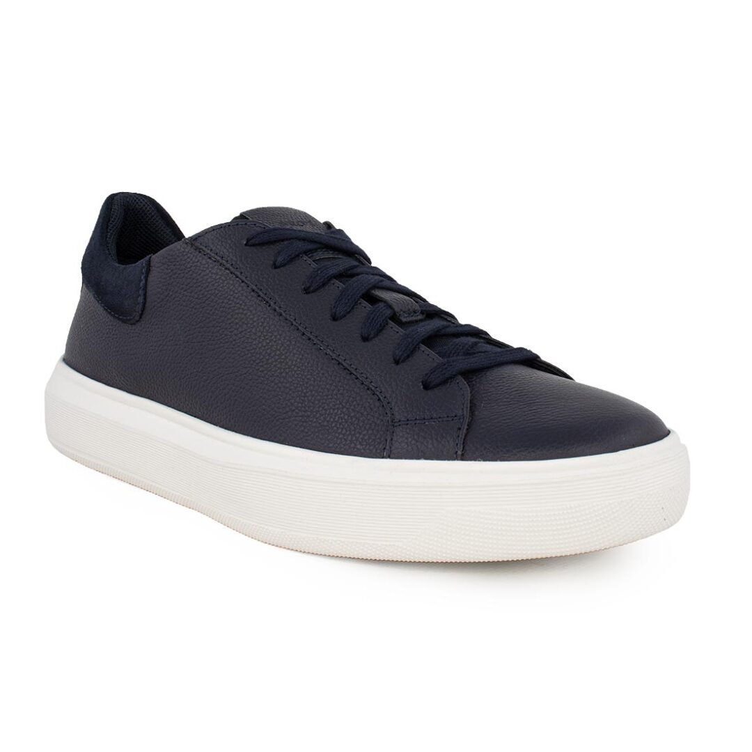 GEOX ΑΝΔΡΙΚΑ ΔΕΡΜΑΤΙΝΑ SNEAKERS U DEIVEN A NAVY - Image 2
