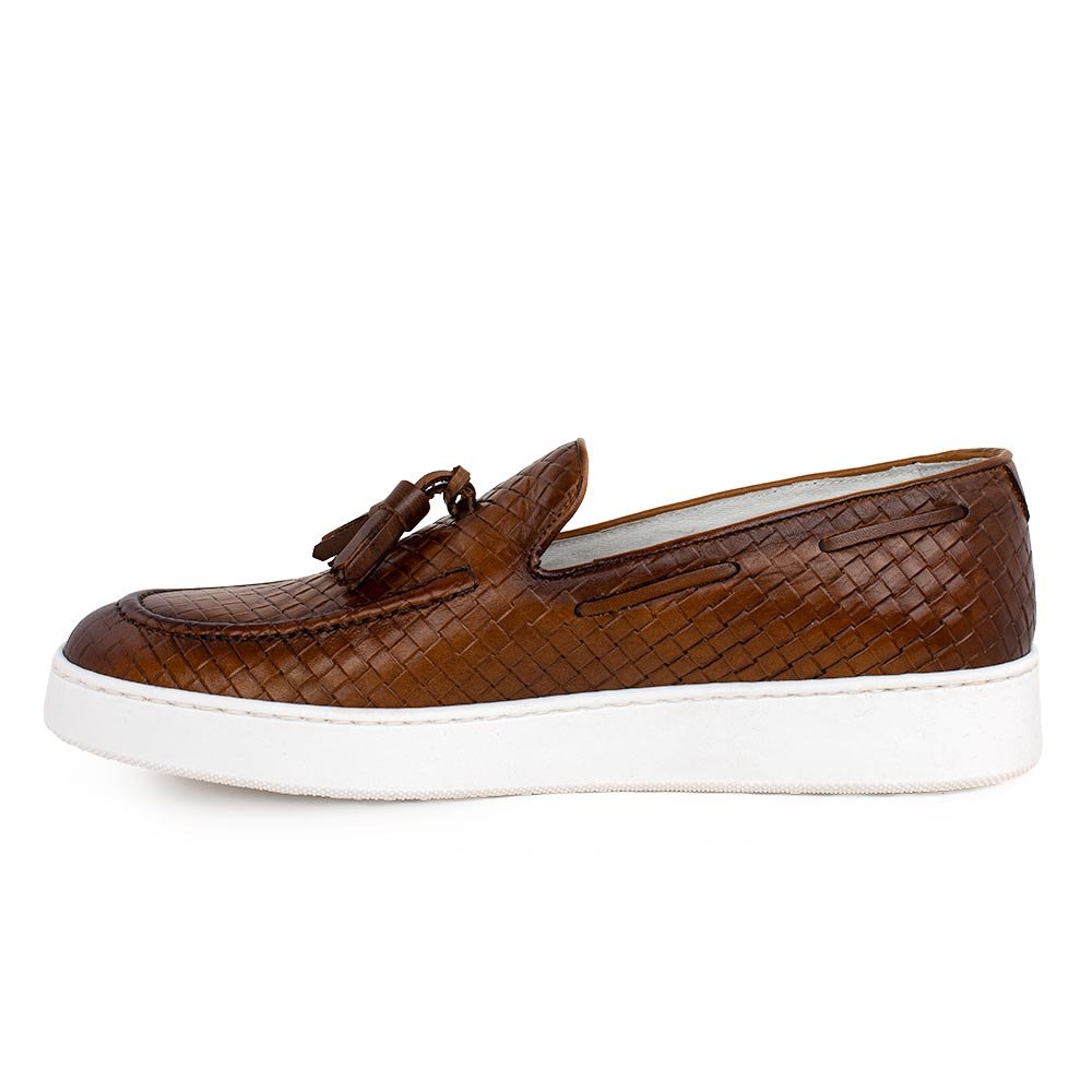 PERLAMODA ΑΝΔΡΙΚΑ ΔΕΡΜΑΤΙΝΑ LOAFERS 1701R KONIAK - Image 3