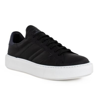 ROBINSON ΑΝΔΡΙΚΑ ΔΕΡΜΑΤΙΝΑ XLight SNEAKERS 69102 ΜΑΥΡΑ - Image 2