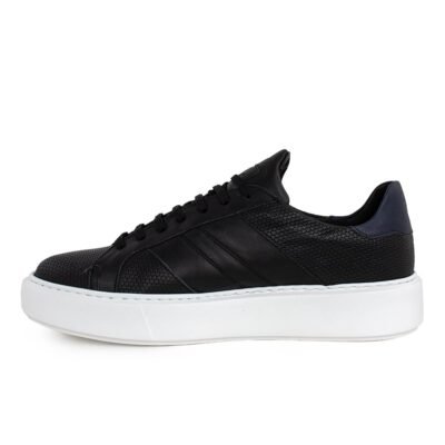 ROBINSON ΑΝΔΡΙΚΑ ΔΕΡΜΑΤΙΝΑ XLight SNEAKERS 69102 ΜΑΥΡΑ - Image 3