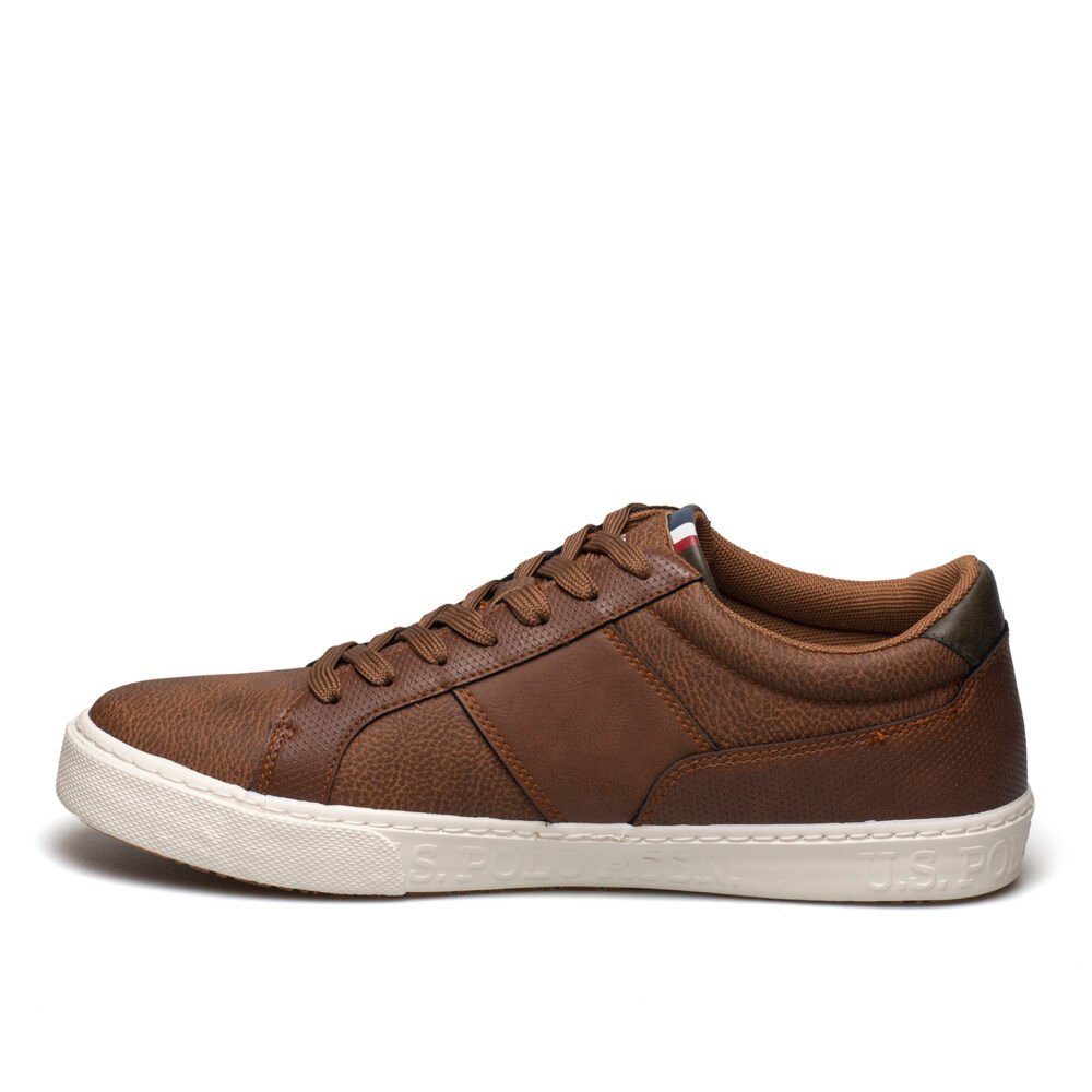 US POLO ΑΝΔΡΙΚΑ SNEAKERS BENNETT LIGHT BROWN - Image 3