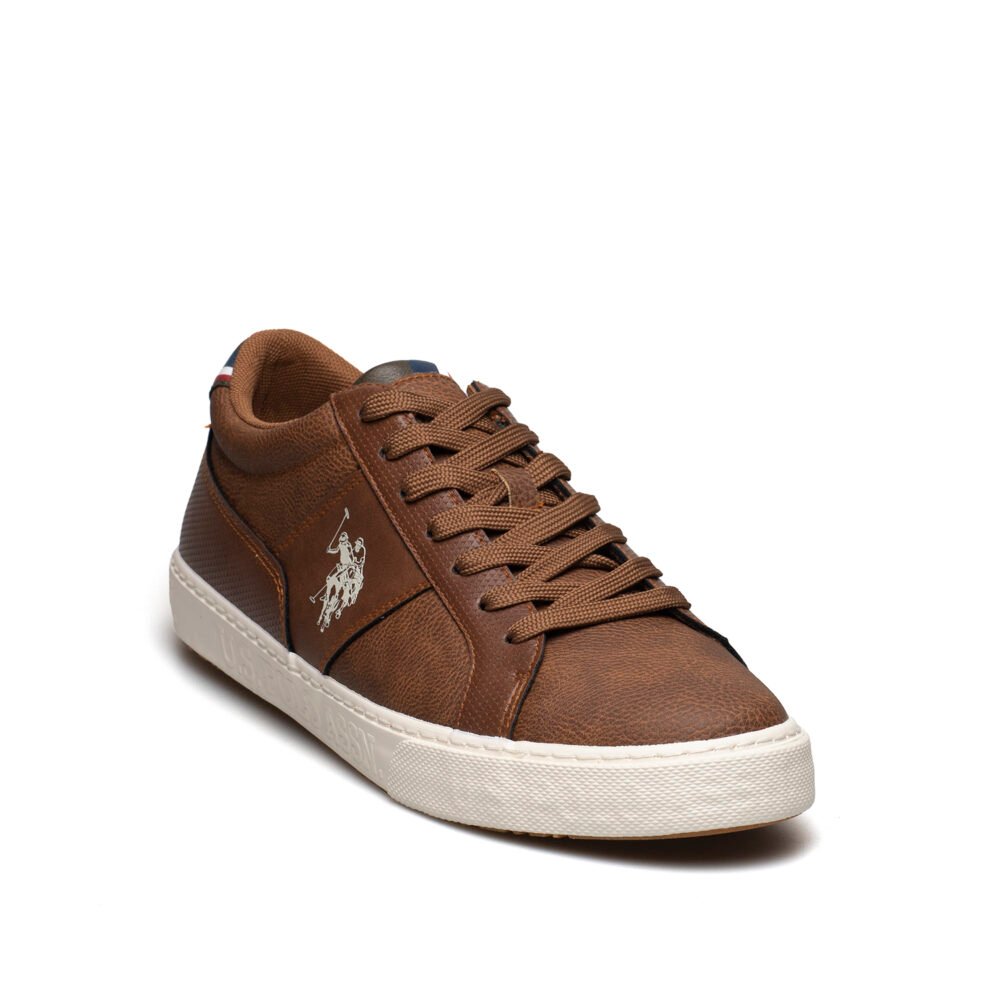 US POLO ΑΝΔΡΙΚΑ SNEAKERS BENNETT LIGHT BROWN - Image 2