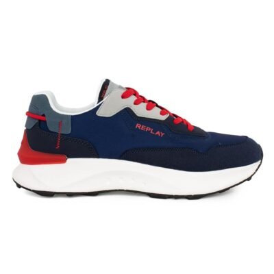 REPLAY ΑΝΔΡΙΚΑ ΥΦΑΣΜΑΤΙΝΑ SNEAKERS ALTAIR GREEN 2 RS7M0002T 0040 NAVY