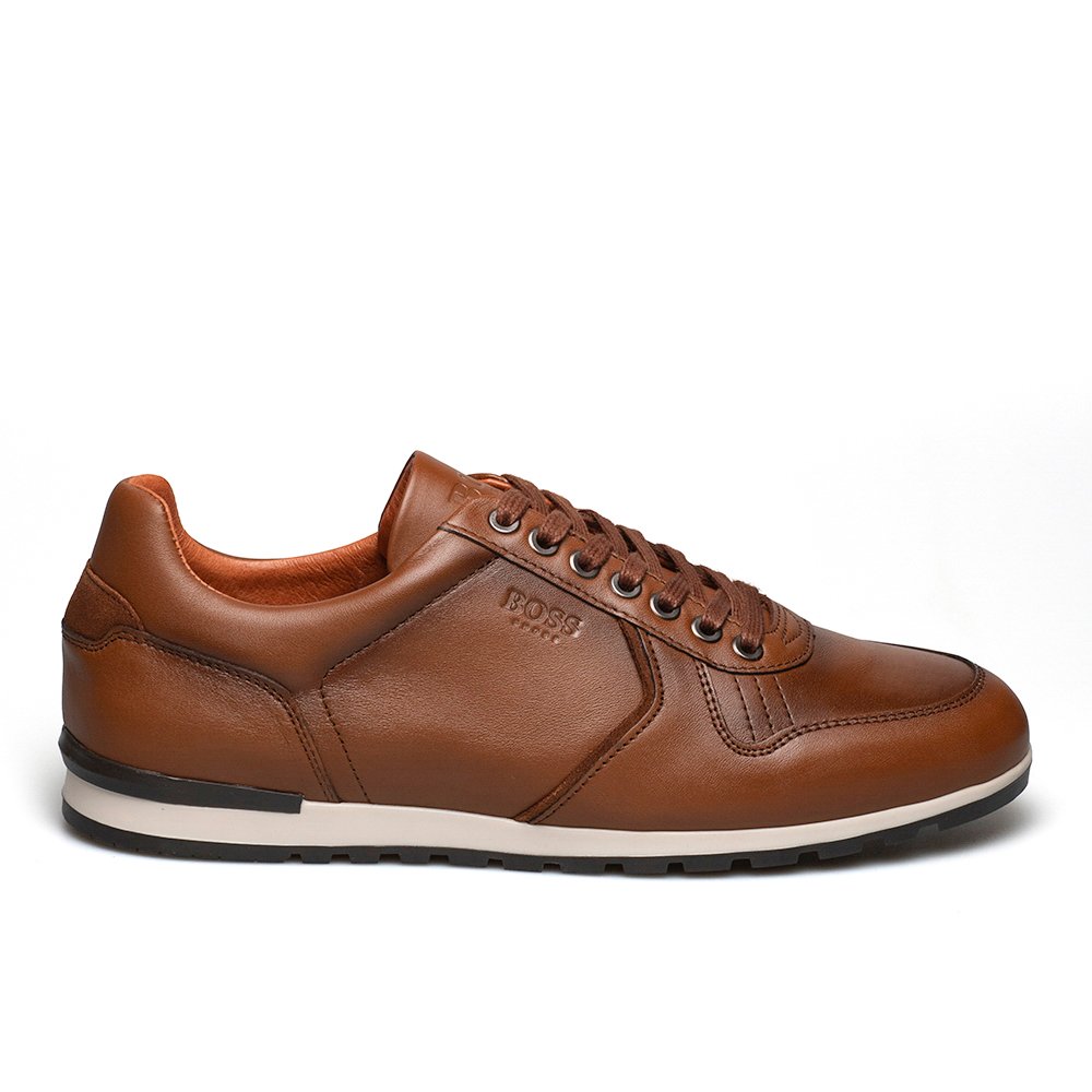 BOSS ΑΝΔΡΙΚΑ ΔΕΡΜΑΤΙΝΑ ΔΕΤΑ ΠΑΠΟΥΤΣΙΑ PQ150 COGNAC