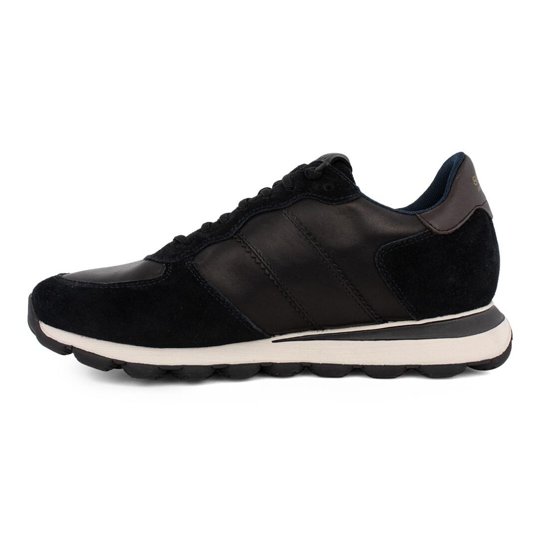 GEOX ΑΝΔΡΙΚΑ ΔΕΡΜΑΤΙΝΑ COMFORT SNEAKERS U SPHERICA VSERIES A BLACK - Image 3