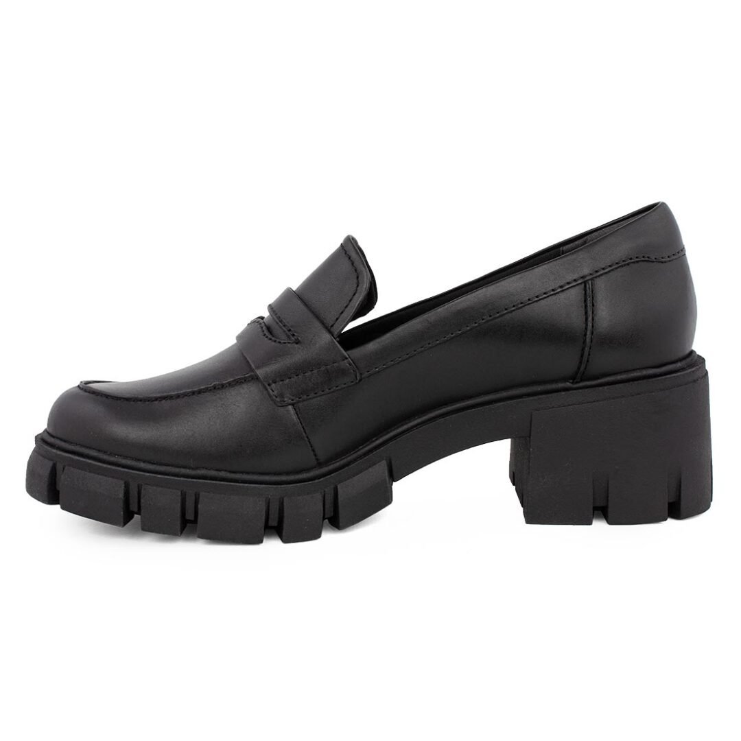 TAMARIS ΓΥΝΑΙΚΕΙΑ ΔΕΡΜΑΤΙΝΑ LOAFERS 1-24439-41 003 BLACK - Image 3