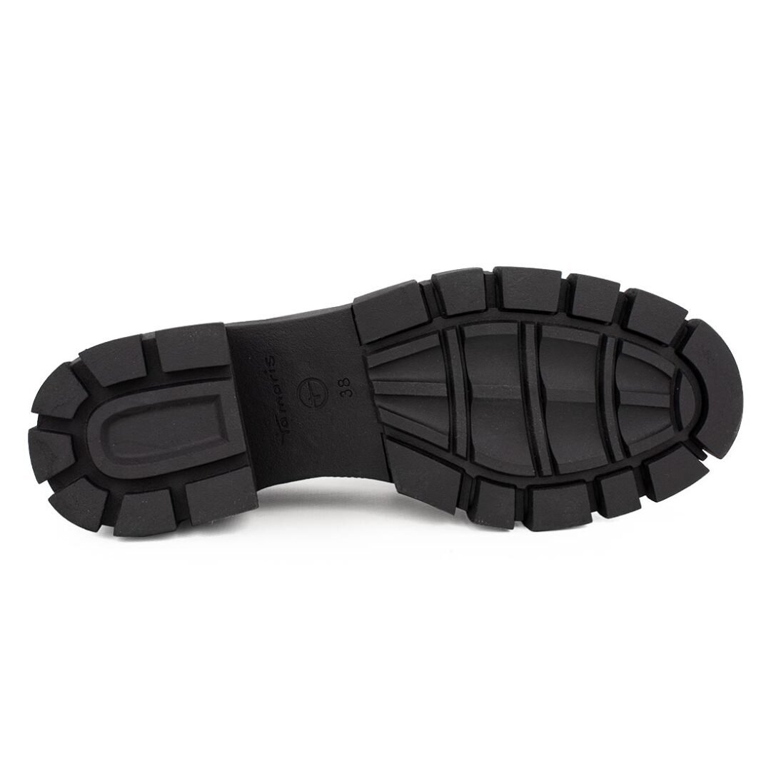 TAMARIS ΓΥΝΑΙΚΕΙΑ ΔΕΡΜΑΤΙΝΑ LOAFERS 1-24439-41 003 BLACK - Image 4