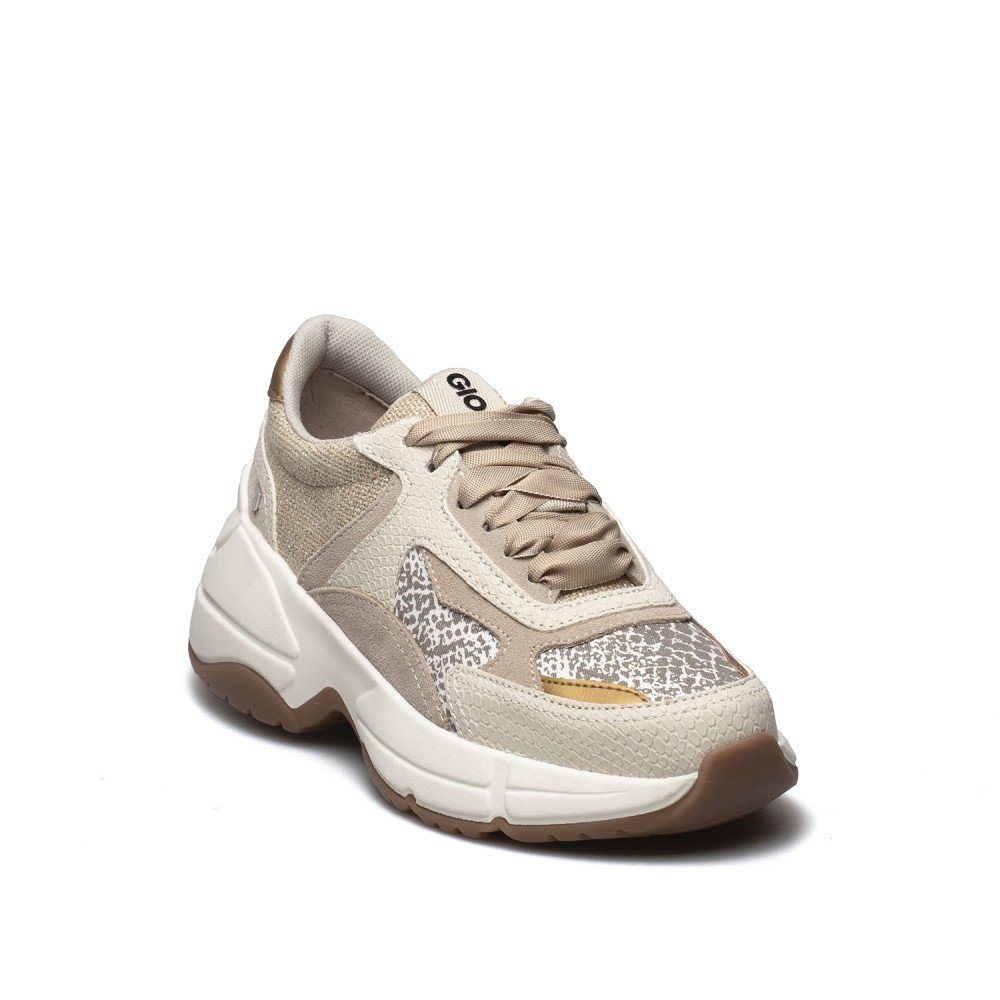 GIOSEPPO ΓΥΝΑΙΚΕΙΑ ΔΕΡΜΑΤΙΝΑ SNEAKERS BIDHAN ΜΠΕΖ - Image 2
