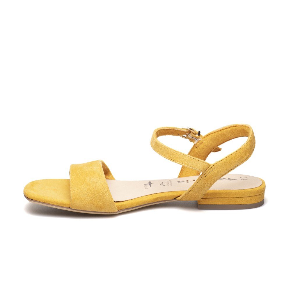 TAMARIS ΓΥΝΑΙΚΕΙΑ SUEDE FLAT ΣΑΝΔΑΛΙΑ 1-28100-24 627 ΚΙΤΡΙΝΑ - Image 3