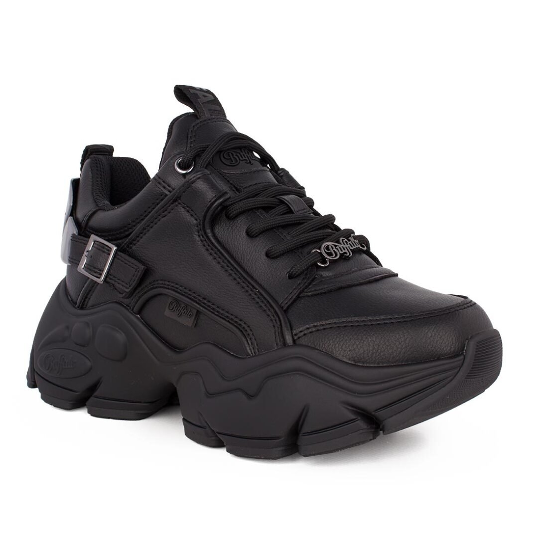 BUFFALO ΓΥΝΑΙΚΕΙΑ SNEAKERS BINARY HALO BLACK VEGAN NAPPA - Image 2