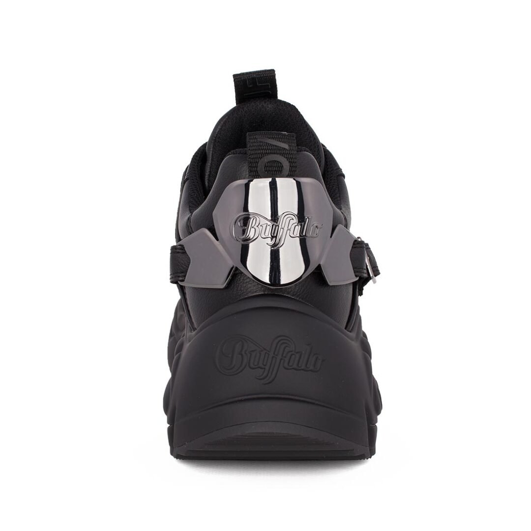 BUFFALO ΓΥΝΑΙΚΕΙΑ SNEAKERS BINARY HALO BLACK VEGAN NAPPA - Image 4