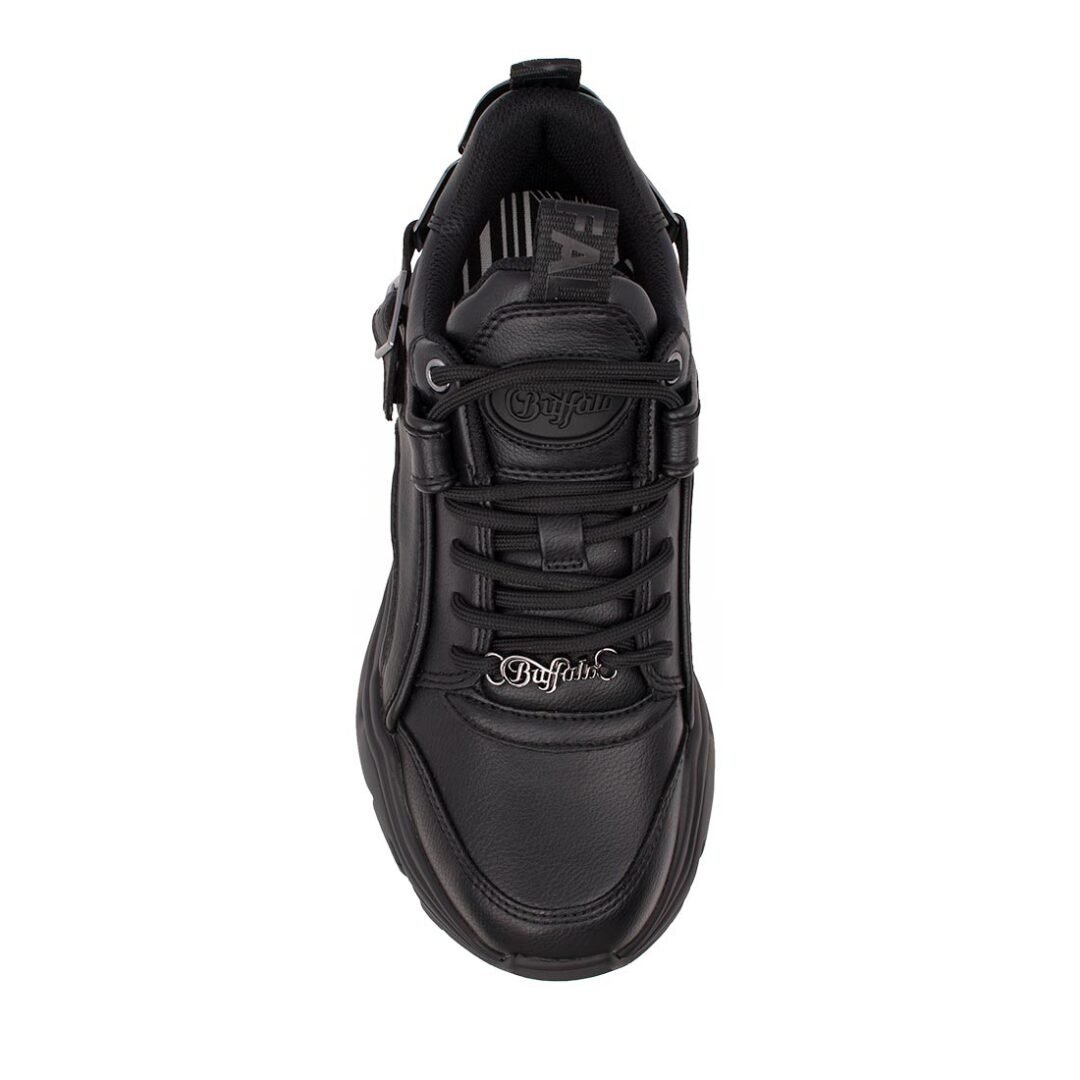 BUFFALO ΓΥΝΑΙΚΕΙΑ SNEAKERS BINARY HALO BLACK VEGAN NAPPA - Image 6