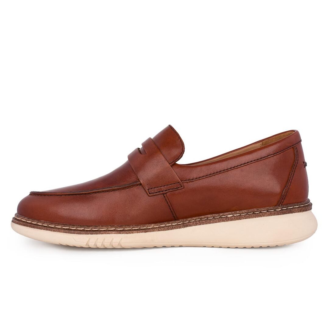 TAMARIS MEN ΑΝΔΡΙΚΑ ΔΕΡΜΑΤΙΝΑ LOAFERS 1-14201-42 305 COGNAC - Image 3