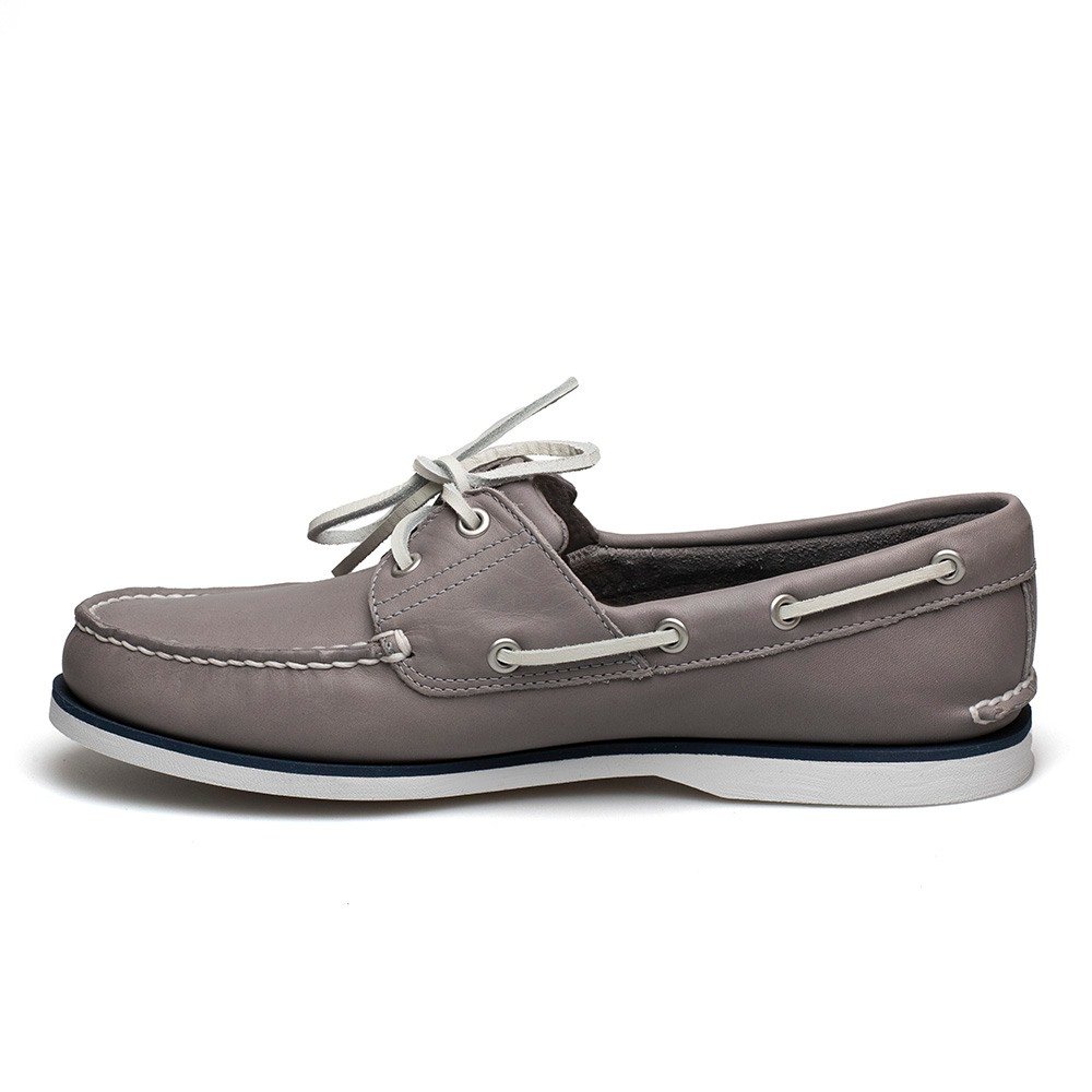 TIMBERLAND ΑΝΔΡΙΚΑ CLASSIC BOAT SHOES 0A418S 085 MD GREY FULL GRAIN - Image 3