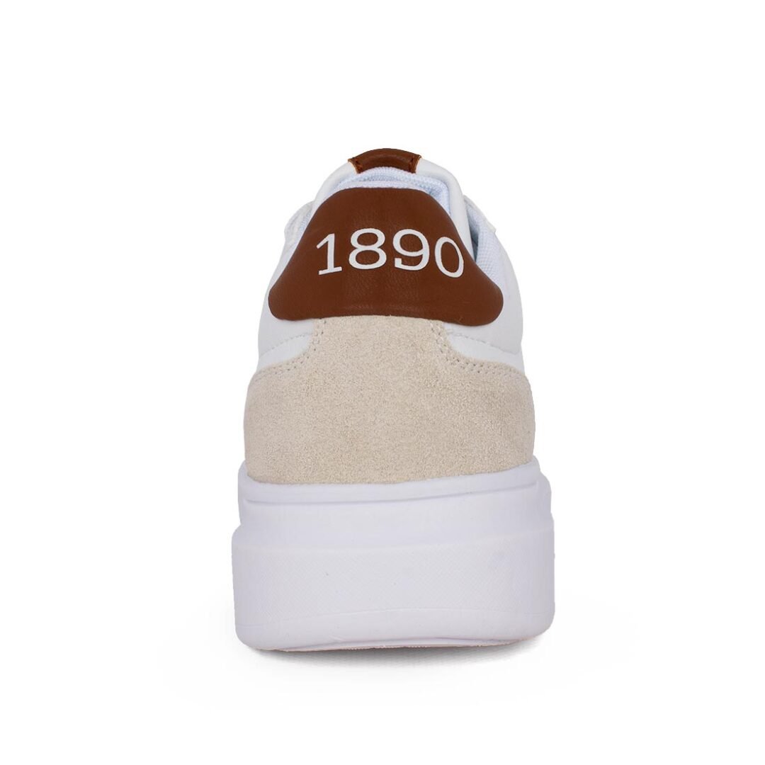US POLO ΑΝΔΡΙΚΑ SNEAKERS CODY003 WHITE/CUOIO - Image 4