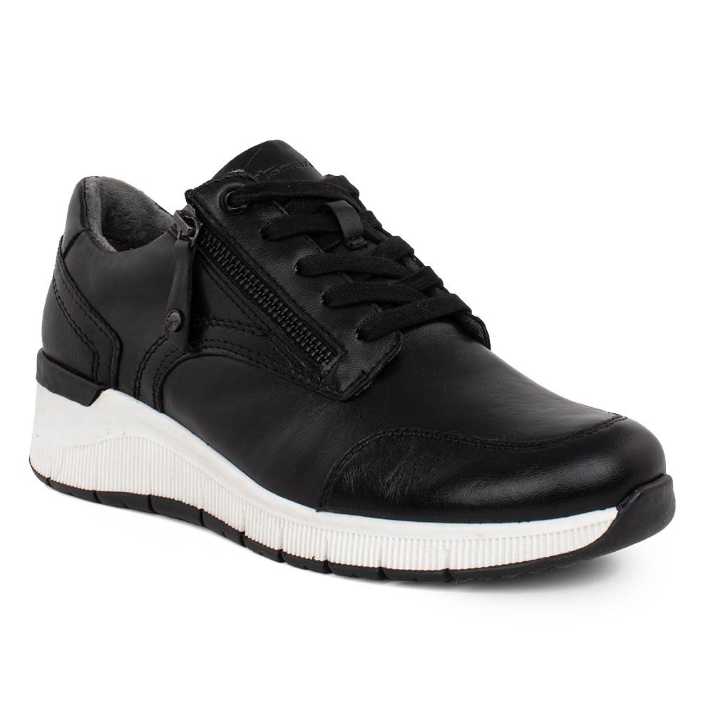 TAMARIS COMFORT ΓΥΝΑΙΚΕΙΑ ΔΕΡΜΑΤΙΝΑ SNEAKERS 8-83702-29 001 ΜΑΥΡΑ - Image 2