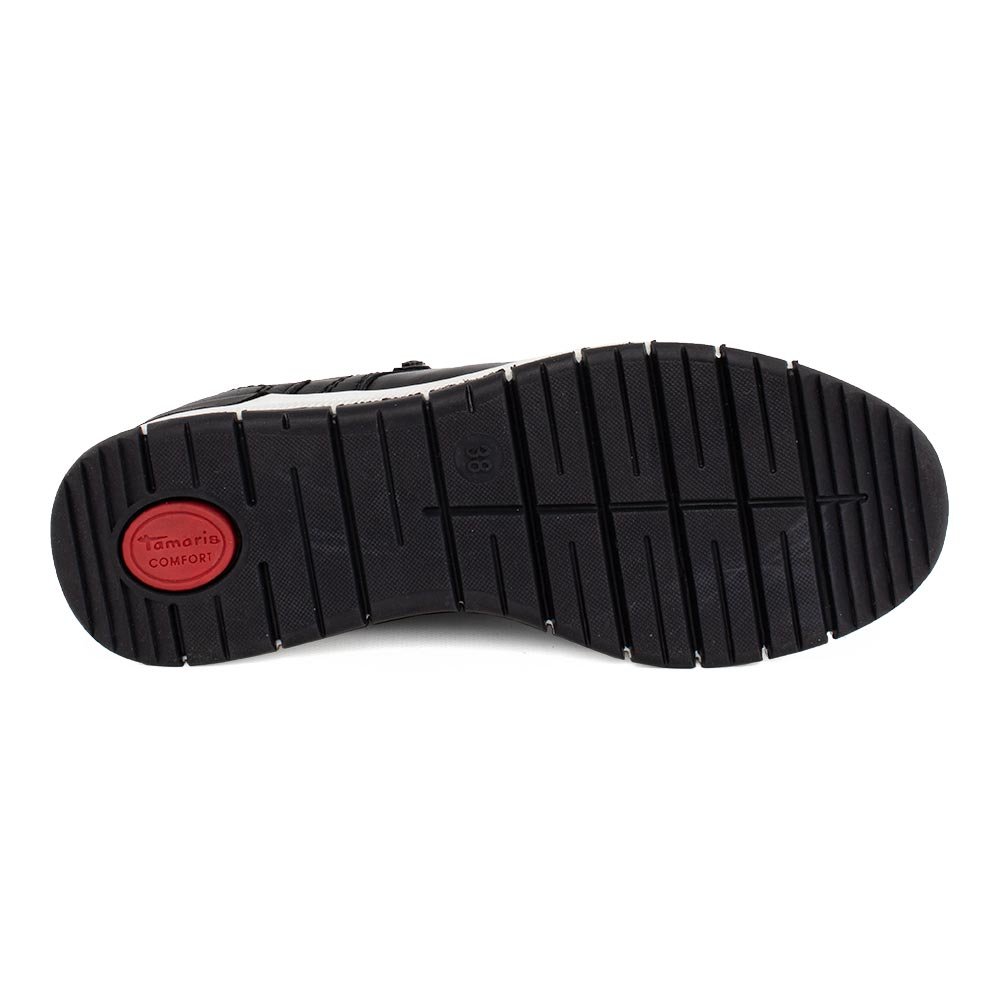 TAMARIS COMFORT ΓΥΝΑΙΚΕΙΑ ΔΕΡΜΑΤΙΝΑ SNEAKERS 8-83702-29 001 ΜΑΥΡΑ - Image 4