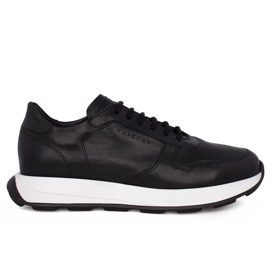 KRICKET ΑΝΔΡΙΚΑ ΔΕΡΜΑΤΙΝΑ EXTRALIGHT SNEAKERS 24K-3023-4 BLACK