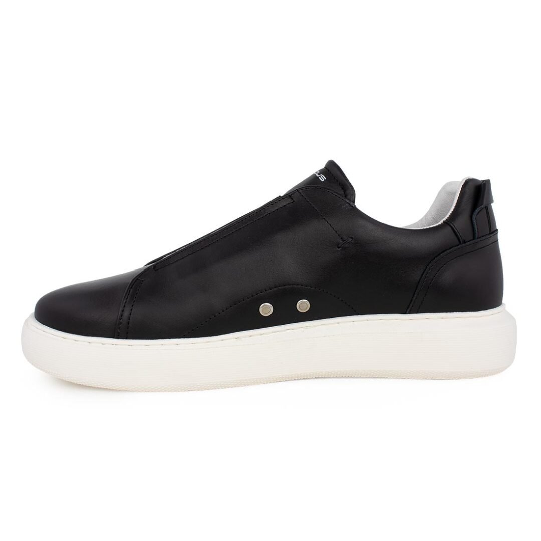 AMBITIOUS ΑΝΔΡΙΚΑ ΔΕΡΜΑΤΙΝΑ XLight SNEAKERS 10441A-4848A BLACK - Image 3