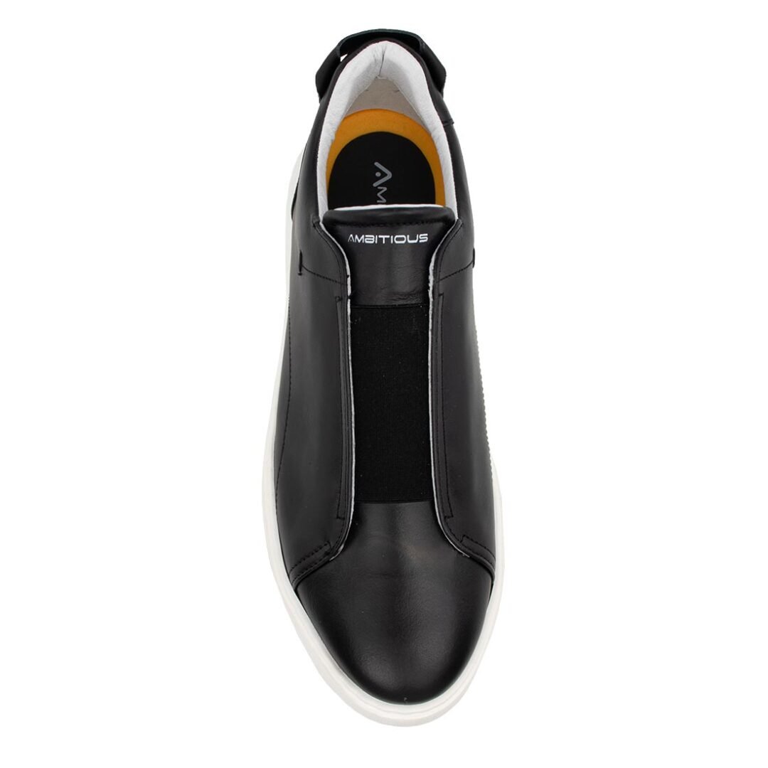AMBITIOUS ΑΝΔΡΙΚΑ ΔΕΡΜΑΤΙΝΑ XLight SNEAKERS 10441A-4848A BLACK - Image 6