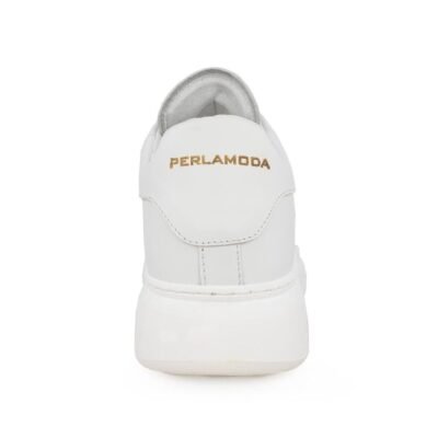 PERLAMODA ΑΝΔΡΙΚΑ ΔΕΡΜΑΤΙΝΑ SNEAKERS REY1K TOTAL WHITE - Image 4