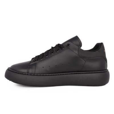 PERLAMODA ΑΝΔΡΙΚΑ ΔΕΡΜΑΤΙΝΑ EXTRALIGHT SNEAKERS REY1TV BLACK - Image 3