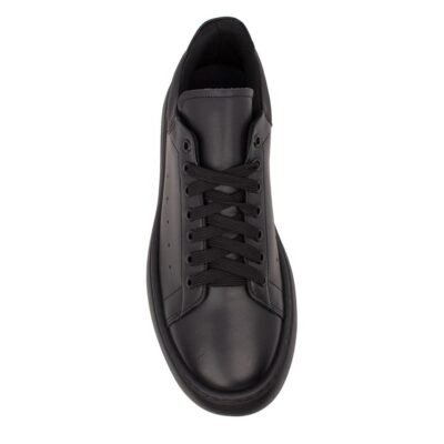 PERLAMODA ΑΝΔΡΙΚΑ ΔΕΡΜΑΤΙΝΑ EXTRALIGHT SNEAKERS REY1TV BLACK - Image 6