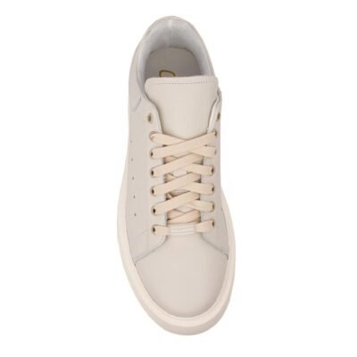 PERLAMODA ΑΝΔΡΙΚΑ ΔΕΡΜΑΤΙΝΑ EXTRALIGHT SNEAKERS REY1TV OFF WHITE - Image 5