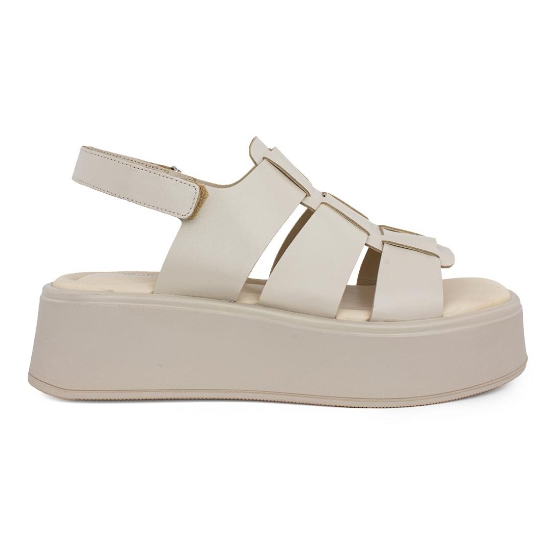 VAGABOND SHOEMAKERS ΓΥΝΑΙΚΕΙΑ ΔΕΡΜΑΤΙΝΑ FLATFORM ΠΕΔΙΛΑ COURTNEY 5334-101-02 OFF WHITE