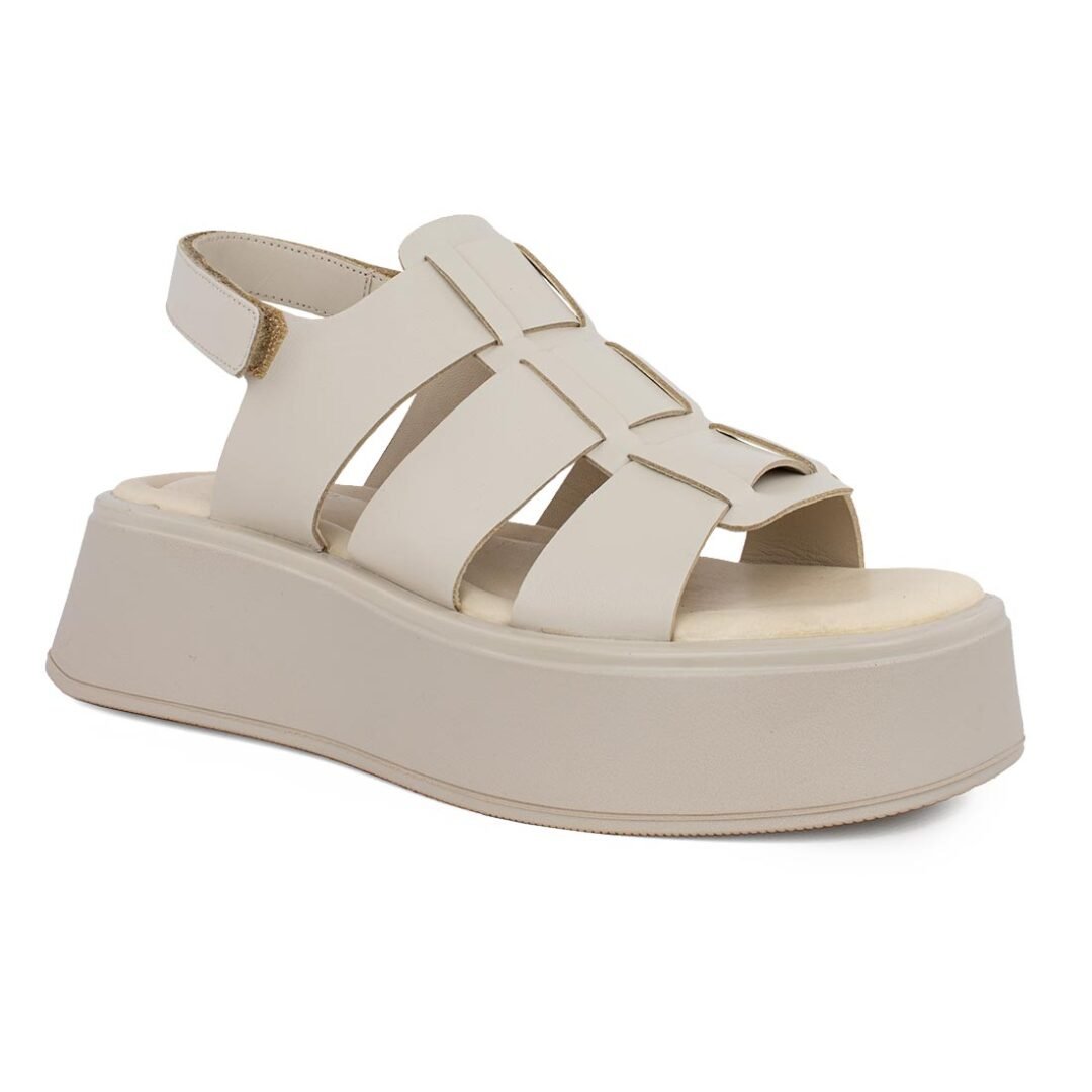 VAGABOND SHOEMAKERS ΓΥΝΑΙΚΕΙΑ ΔΕΡΜΑΤΙΝΑ FLATFORM ΠΕΔΙΛΑ COURTNEY 5334-101-02 OFF WHITE - Image 2