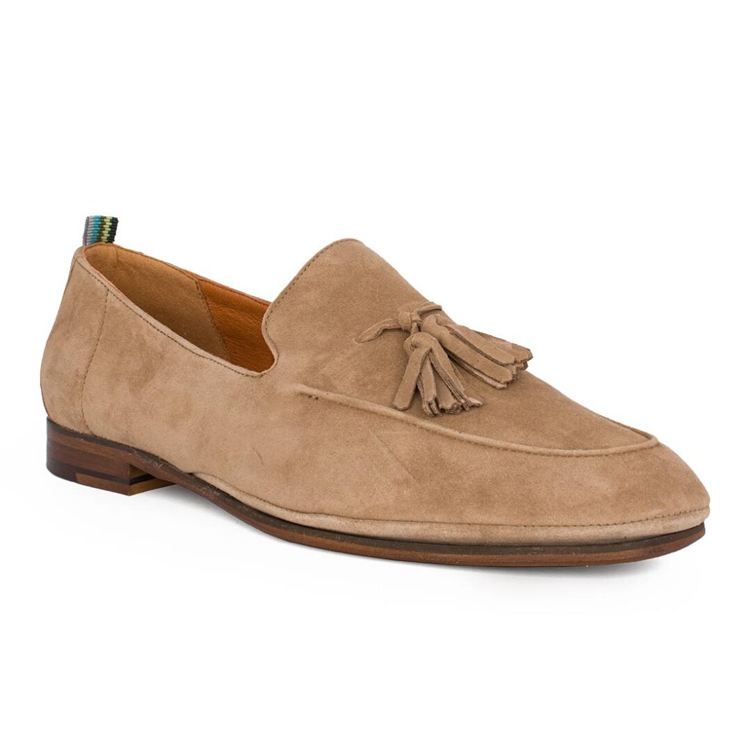 AMBITIOUS ΑΝΔΡΙΚΑ ΔΕΡΜΑΤΙΝΑ LOAFERS STEVI 13428-1590AM TAUPE SUEDE - Image 2