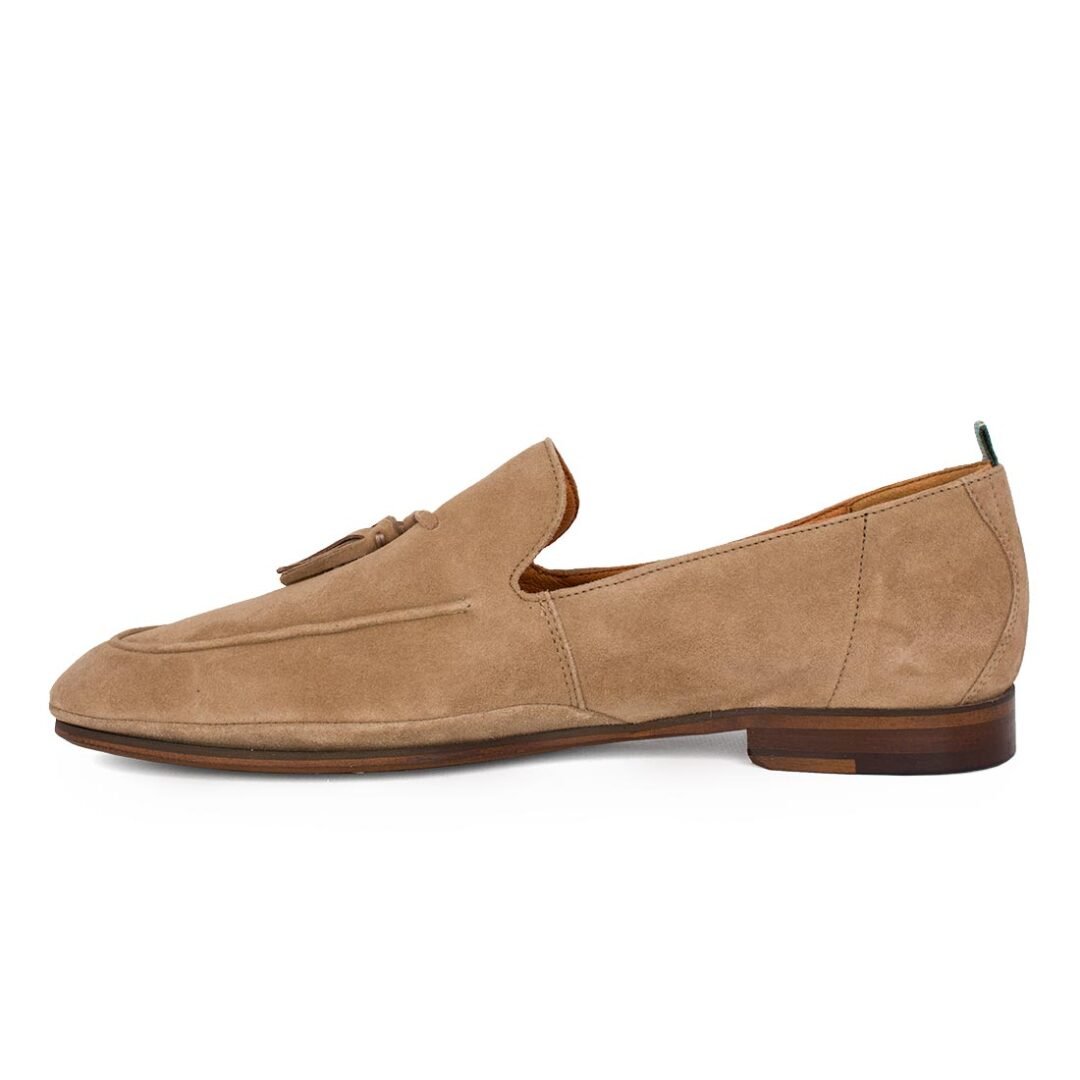 AMBITIOUS ΑΝΔΡΙΚΑ ΔΕΡΜΑΤΙΝΑ LOAFERS STEVI 13428-1590AM TAUPE SUEDE - Image 3