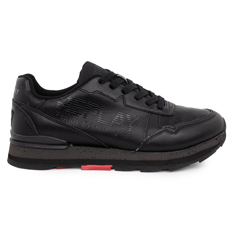 REPLAY ΑΝΔΡΙΚΑ SNEAKERS ARTHUR RS680061S 0003 ΜΑΥΡΑ