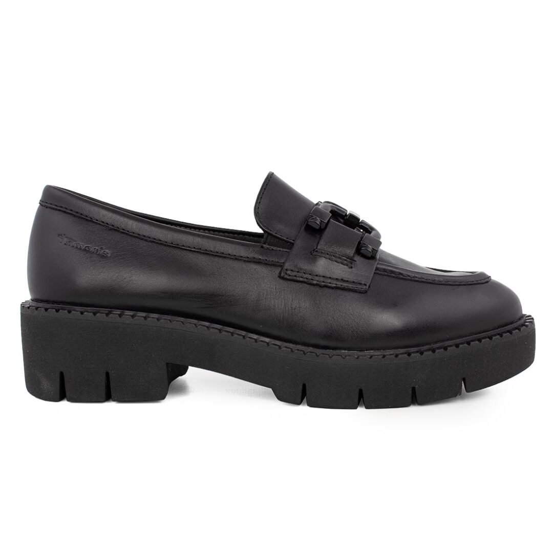 TAMARIS COMFORT ΓΥΝΑΙΚΕΙΑ ΔΕΡΜΑΤΙΝΑ COMFORT LOAFERS 8-84704-41 022 BLACK NAPPA