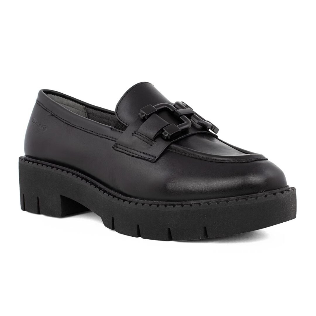 TAMARIS COMFORT ΓΥΝΑΙΚΕΙΑ ΔΕΡΜΑΤΙΝΑ COMFORT LOAFERS 8-84704-41 022 BLACK NAPPA - Image 2