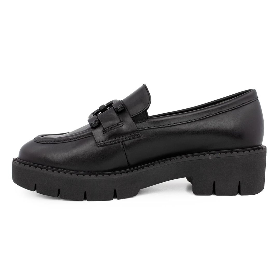 TAMARIS COMFORT ΓΥΝΑΙΚΕΙΑ ΔΕΡΜΑΤΙΝΑ COMFORT LOAFERS 8-84704-41 022 BLACK NAPPA - Image 3