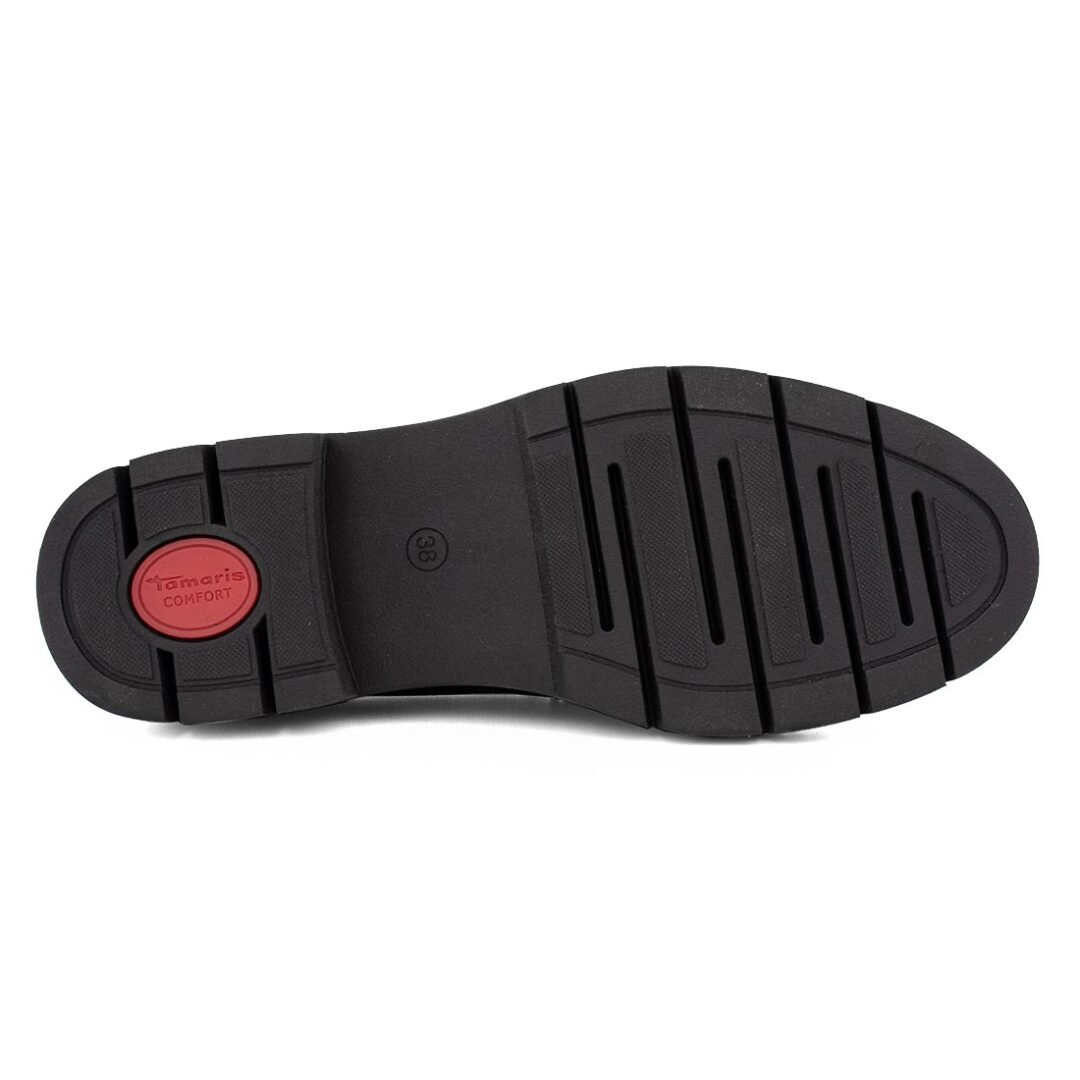 TAMARIS COMFORT ΓΥΝΑΙΚΕΙΑ ΔΕΡΜΑΤΙΝΑ COMFORT LOAFERS 8-84704-41 022 BLACK NAPPA - Image 4