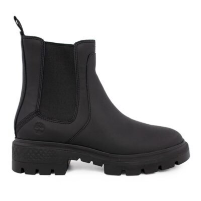 TIMBERLAND ΓΥΝΑΙΚΕΙΑ ΔΕΡΜΑΤΙΝΑ CHELSEA ΜΠΟΤΑΚΙΑ CORTINA VALLEY CHELSEA A5ND7 0151 JET BLACK