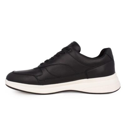 GEOX ΑΝΔΡΙΚΑ ΔΕΡΜΑΤΙΝΑ COMFORT SNEAKERS U SPHERICA ECUB-3 D BLACK - Image 3