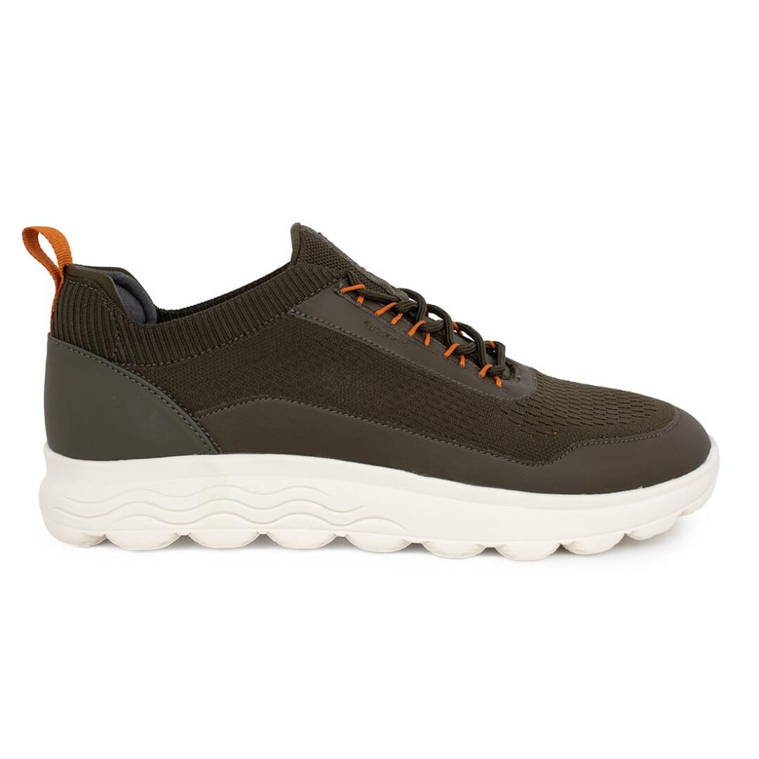 GEOX ΑΝΔΡΙΚΑ ΥΦΑΣΜΑΤΙΝΑ COMFORT SNEAKERS SPHERICA A MILITARY