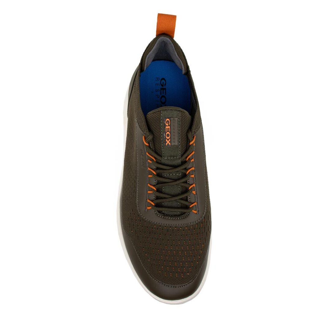 GEOX ΑΝΔΡΙΚΑ ΥΦΑΣΜΑΤΙΝΑ COMFORT SNEAKERS SPHERICA A MILITARY - Image 5