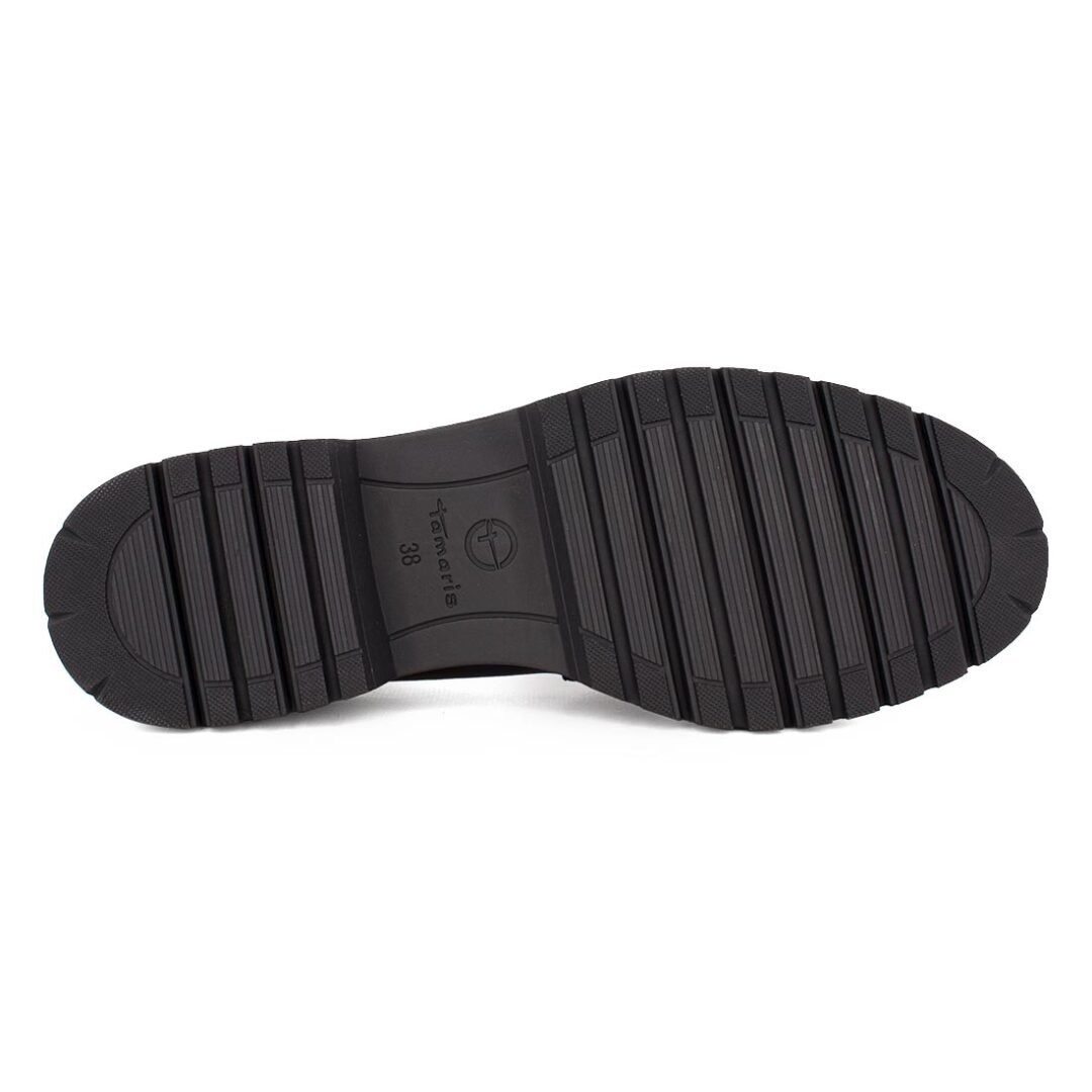 TAMARIS ΓΥΝΑΙΚΕΙΑ ΔΕΡΜΑΤΙΝΑ LOAFERS 1-24723-43 003 BLACK - Image 4