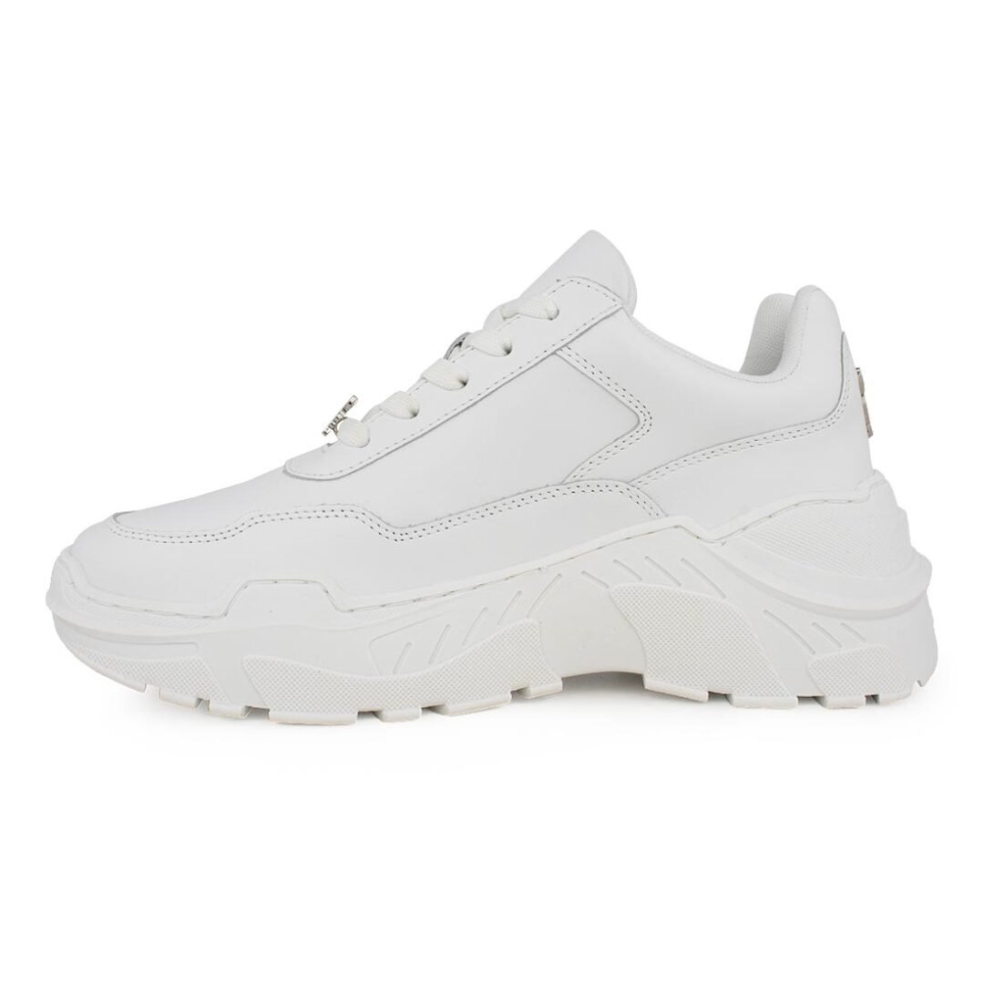 WINDSOR SMITH ΓΥΝΑΙΚΕΙΑ ΔΕΡΜΑΤΙΝΑ SNEAKERS CARTE WHITE - Image 3
