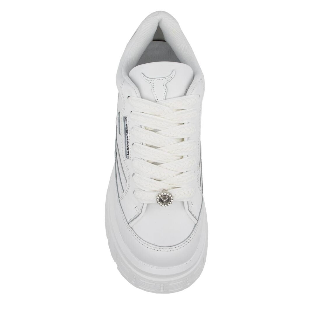 WINDSOR SMITH ΓΥΝΑΙΚΕΙΑ ΔΕΡΜΑΤΙΝΑ SNEAKERS SWERVE LE WHITE - Image 5
