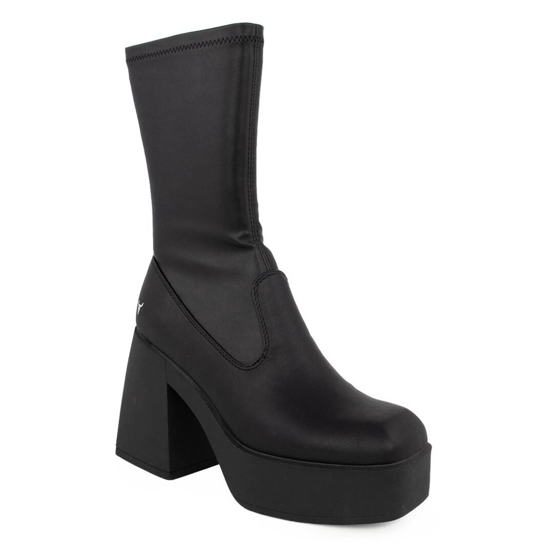 WINDSOR SMITH ΓΥΝΑΙΚΕΙΑ ΜΠΟΤΑΚΙΑ ΜΕ ΤΑΚΟΥΝΙ BADDEST BOOTIES BLACK - Image 2