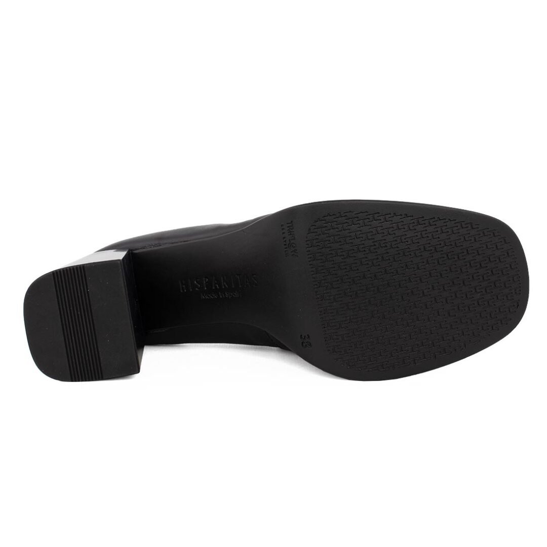 HISPANITAS ΓΥΝΑΙΚΕΙΑ ΔΕΡΜΑΤΙΝΑ LOAFERS ΜΕ ΤΑΚΟΥΝΙ HI233022 BLACK - Image 4