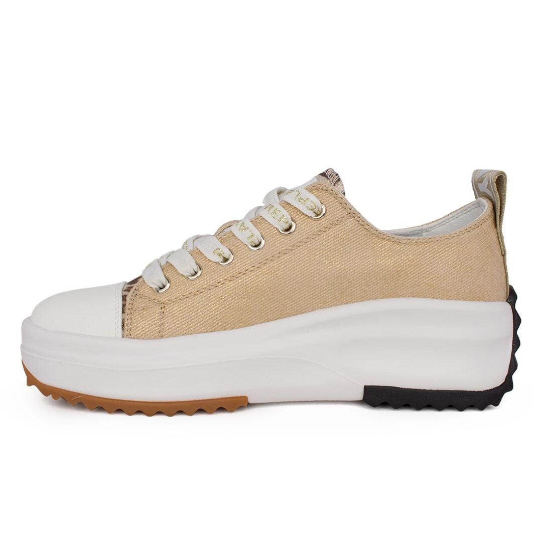 REPLAY ΓΥΝΑΙΚΕΙΑ ΠΑΝΙΝΑ SNEAKERS AQUA 2 LOW RZ5M0002T 2195 BEIGE/GOLD - Image 3