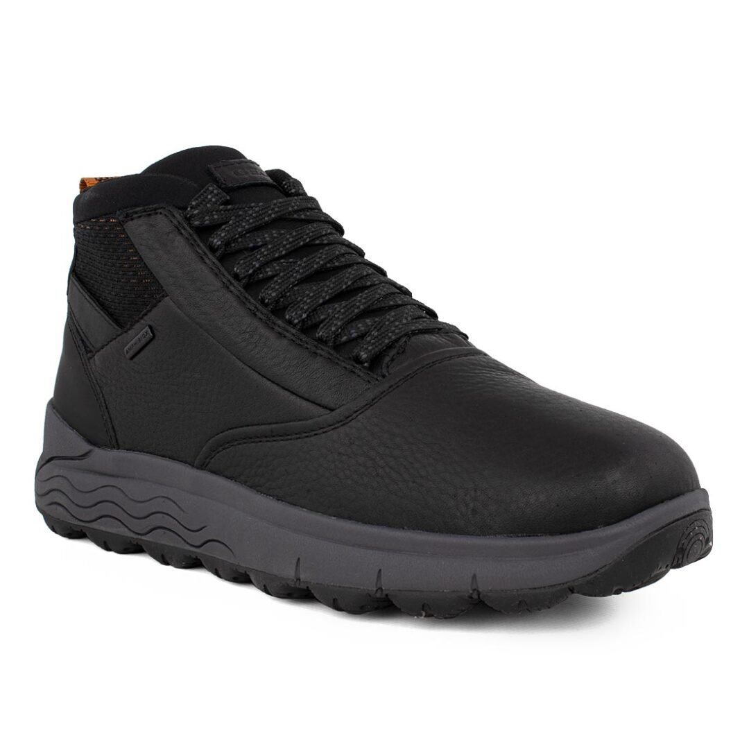 GEOX ΑΝΔΡΙΚΑ ΔΕΡΜΑΤΙΝΑ AMPHIBIOX ΜΠΟΤΑΚΙΑ U SPHERICA 4X4 ABX A BLACK - Image 2