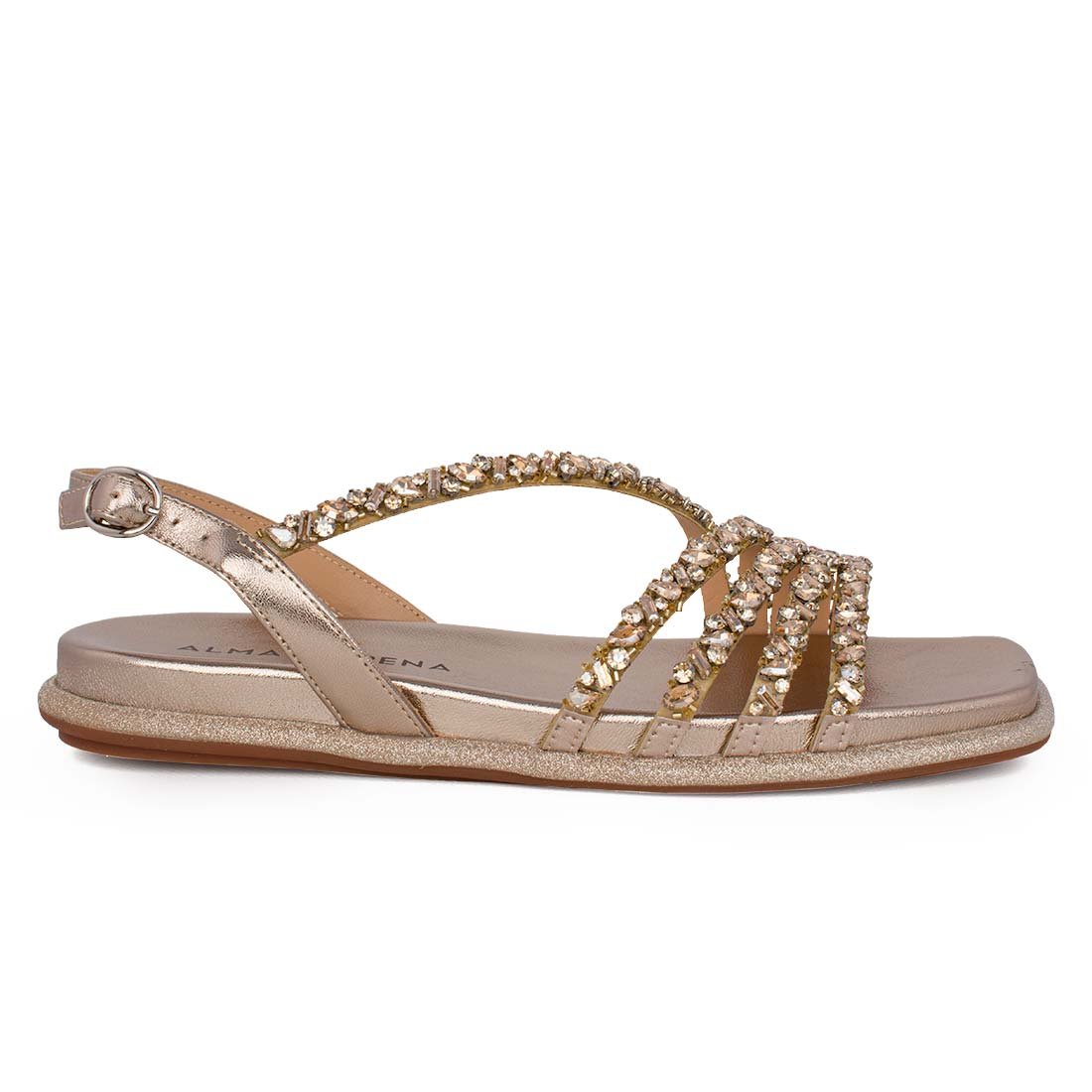 ALMA EN PENA ΓΥΝΑΙΚΕΙΑ ΔΕΡΜΑΤΙΝΑ FLAT ΠΕΔΙΛΑ V240853 DIVA BRONZE